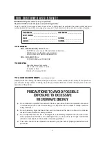 Preview for 2 page of Sharp Carousel SMC0912BS Operation Manual