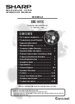 Preview for 1 page of Sharp Carousel SMC1441C Series Operation Manual