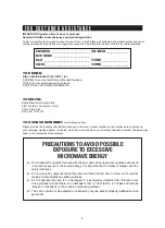 Preview for 3 page of Sharp Carousel SMC1662DS Operation Manual