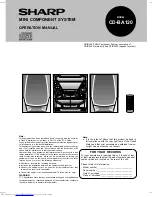 Preview for 1 page of Sharp CD-BA120 Operation Manual