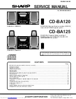 Sharp CD-BA120 Service Manual preview