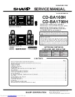 Preview for 1 page of Sharp CD-BA160H Service Manual