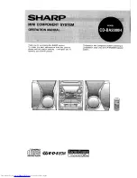 Sharp CD-BA2000H Operation Manual preview