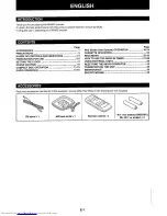 Preview for 7 page of Sharp CD-BA2010H Operation Manual