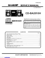 Sharp CD-BA2010H Service Manual preview