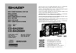 Sharp CD-BA250H Operation Manual preview