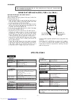 Предварительный просмотр 2 страницы Sharp CD-BA300 Service Manual