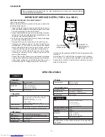 Предварительный просмотр 2 страницы Sharp CD-BA3100 Service Manual