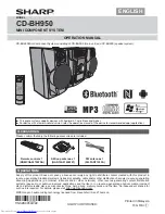 Sharp CD-BH950 Operation Manual preview