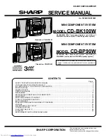 Sharp CD-BK100W Service Manual preview