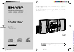 Preview for 1 page of Sharp CD-BK110V Operation Manual