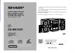 Sharp CD-BK143V Operation Manual preview