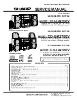 Sharp CD-BK260V Service Manual preview