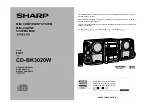Sharp CD-BK3020W Operation Manual preview