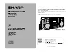 Sharp CD-BK3100W Operation Manual preview