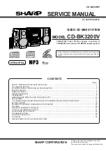 Preview for 1 page of Sharp CD-BK3200V Service Manual