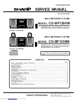 Sharp CD-BP1200W Service Manual preview