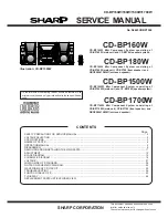 Sharp CD-BP1500W Service Manual предпросмотр