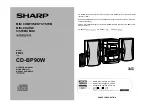 Sharp CD-BP90W Operation Manual preview