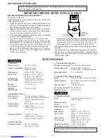 Preview for 3 page of Sharp CD-C1900 Service Manual