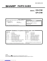 Предварительный просмотр 57 страницы Sharp CD-C1W Service Manual