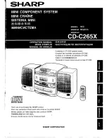 Sharp CD-C265X Operation Manual preview