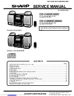 Preview for 1 page of Sharp CD-C2800 Service Manual