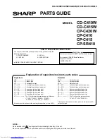 Предварительный просмотр 43 страницы Sharp CD-C410W Service Manual