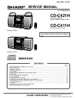 Sharp CD-C411H Service Manual preview