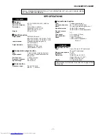 Preview for 3 page of Sharp CD-C440W Service Manual