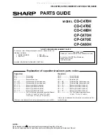 Предварительный просмотр 62 страницы Sharp CD-C470E Service Manual