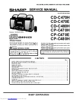 Sharp CD-C470HCD-C470E Service Manual предпросмотр