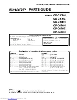 Предварительный просмотр 62 страницы Sharp CD-C470HCD-C470E Service Manual