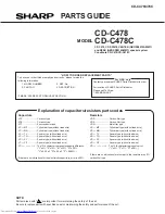 Предварительный просмотр 61 страницы Sharp CD-C478 Service Manual