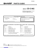 Предварительный просмотр 49 страницы Sharp CD-C482 Service Manual