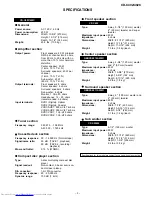 Preview for 3 page of Sharp CD-C492 Service Manual