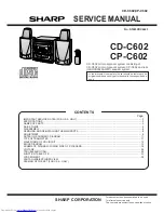 Предварительный просмотр 1 страницы Sharp CD-C602 Service Manual