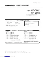 Предварительный просмотр 39 страницы Sharp CD-C602 Service Manual