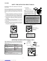 Preview for 2 page of Sharp CD-C605H Service Manual