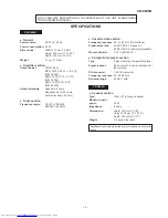 Preview for 3 page of Sharp CD-C605H Service Manual