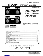 Sharp CD-C7000W Service Manual предпросмотр