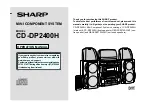 Sharp CD-DP2400H Operation Manual preview