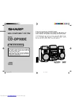 Sharp CD-DP900E Operation Manual preview