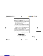 Предварительный просмотр 32 страницы Sharp CD-E250E Operation Manual