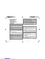 Предварительный просмотр 2 страницы Sharp CD-E500H Operation Manual