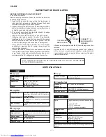 Предварительный просмотр 2 страницы Sharp CD-E67 Service Manual