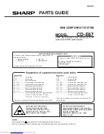 Предварительный просмотр 33 страницы Sharp CD-E67 Service Manual