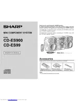 Sharp CD-ES900 Operation Manual preview