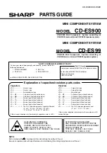 Preview for 85 page of Sharp CD-ES900 Service Manual