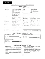 Preview for 2 page of Sharp CD-JX20X(GY) Service Manual